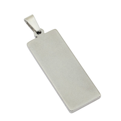 Obdélníkové lůžko vnitřní rozměr 10 x 25mm z chirurgické oceli