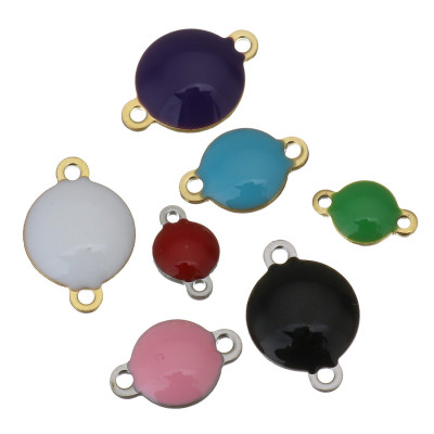 Colored pancake connector with surgical steel