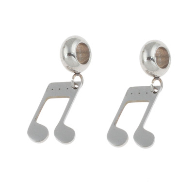 Eyelet pendant note surgical steel