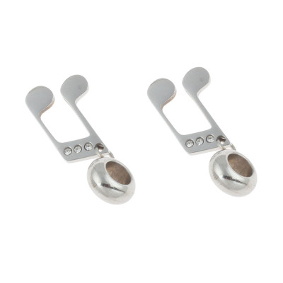 Eyelet pendant note surgical steel