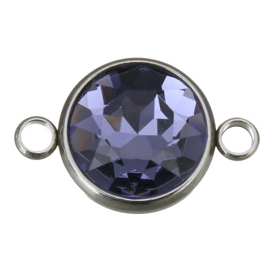 Connector with colored chaton surgical steel