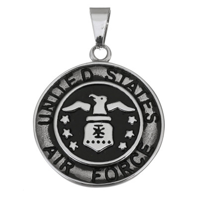 United States Air Force pendant made of surgical steel