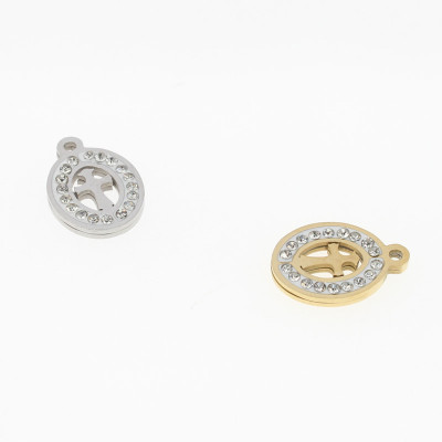 Přívěsek křížek ve dvou barevných kombinacích chirurgická ocel