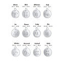 Pendant Zodiac sign made of surgical steel