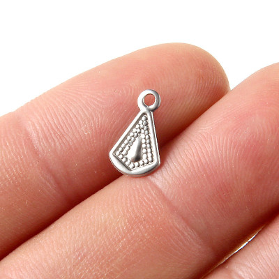 Surgical steel drop pendant