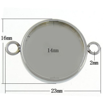 Kulaté lůžko konektor vnitřní rozměr 14mm chirurgická ocel 316