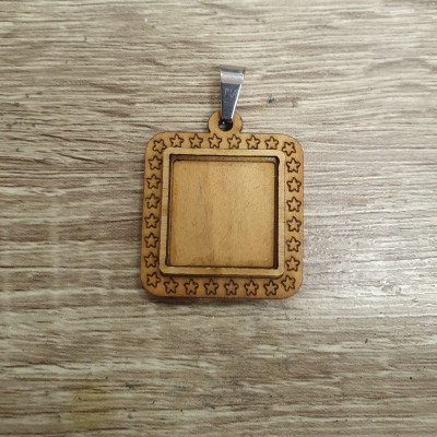 Wooden bed square inner dimension 20mm with steel flap