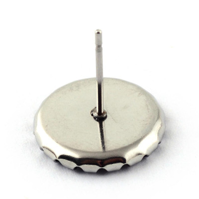 Puset inner side 6mm with bowl and decorative edges made of surgical steel
