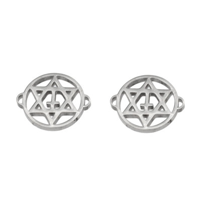 Surgical steel hexagram connector