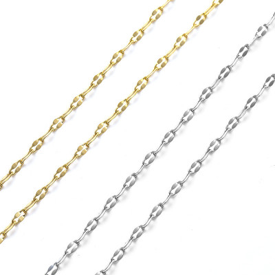 Fine chain 1.8 x 3.7 mm made of surgical steel