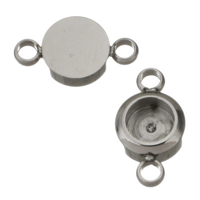 Round bed connector inner dimension 4mm surgical steel 316