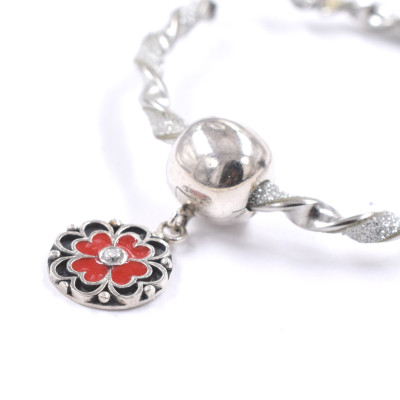 Bead clip pendant made of silver AG 925/1000