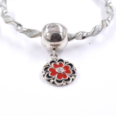 Bead clip pendant made of silver AG 925/1000