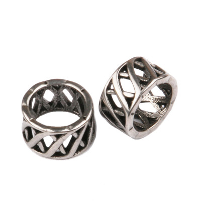 Bead cut grid surgical steel