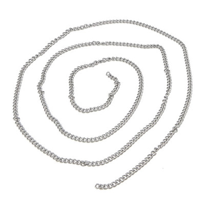 0val chain made from stainless steel