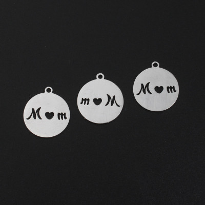 Mum wheel pendant made of surgical steel