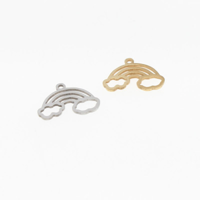 Rainbow pendant in two color combinations made of surgical steel