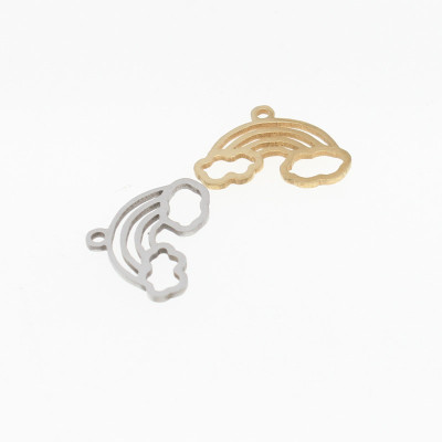Rainbow pendant in two color combinations made of surgical steel