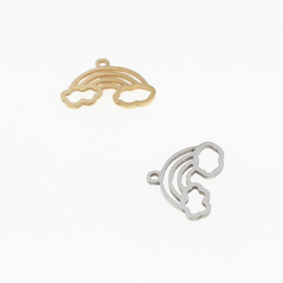 Rainbow pendant in two color combinations made of surgical steel