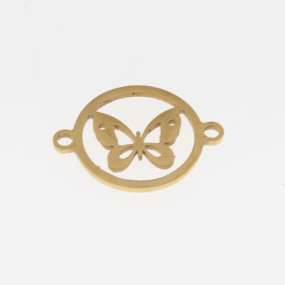 Konektor motýlek z chirurgické oceli ve dvou barevných kombinacích