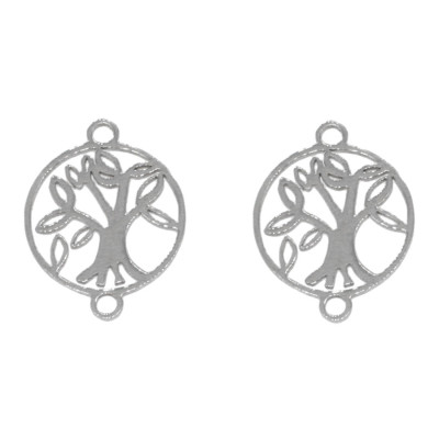 Surgical steel life tree connector in two color combinations