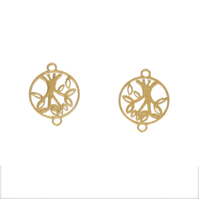 Surgical steel life tree connector in two color combinations