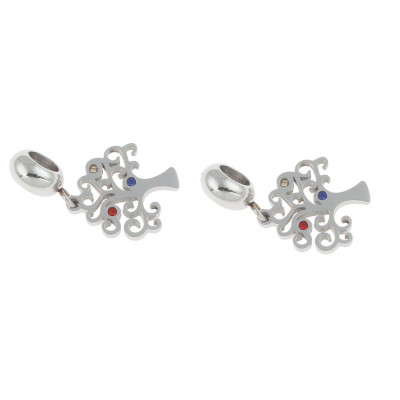 Přívěsek stromeček se šatony z chirurgické oceli