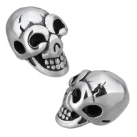 

Surgical Steel Bead - Laughing Skull
The skull has broad superciliary arches