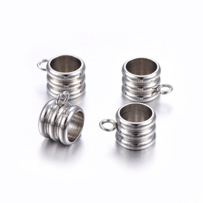 Bead with eyelet surgical steel