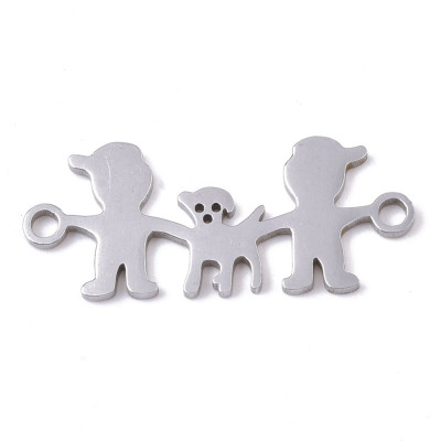 Connector running family and dog surgical steel