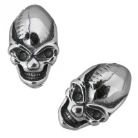 

Stainless steel bead - Skull with scar 
