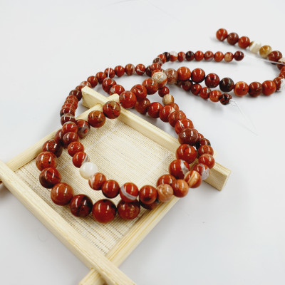 Natural red jasper 8.50 or 6.50 mm SLEEVE