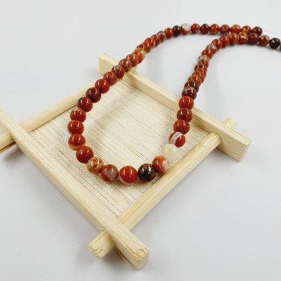 Natural red jasper 8.50 or 6.50 mm SLEEVE