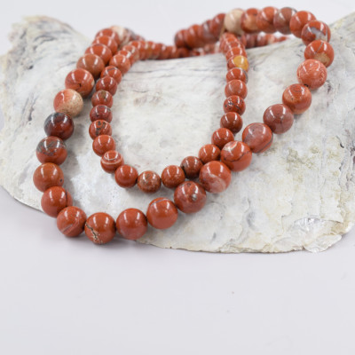 Natural red jasper 8.50 or 6.50 mm SLEEVE