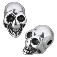 

Surgical steel bead - Skull 
