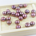 Pearl Freshwater Dark Purple 7-7,5mm half drilled