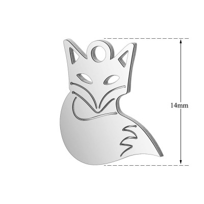 Přívěsek liška chirurgická ocel