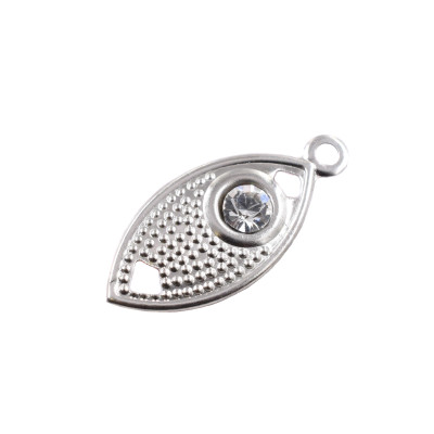 Pendant fish with chaton Crystal surgical steel