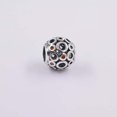 Bead with a large thread in two color variants AG 925/1000