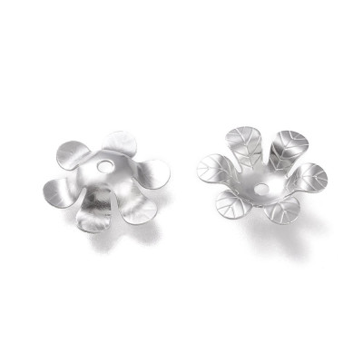 Chapel shaped flower 14.5 mm made of surgical steel