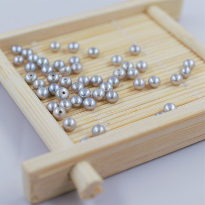 Freshwater pearl gray 3.5-4mm semi-drilled