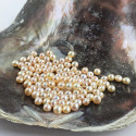 Freshwater pearl light 4-4.5 mm semi-drilled