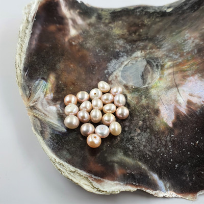 Pearl freshwater pink violet 6-6,5mm