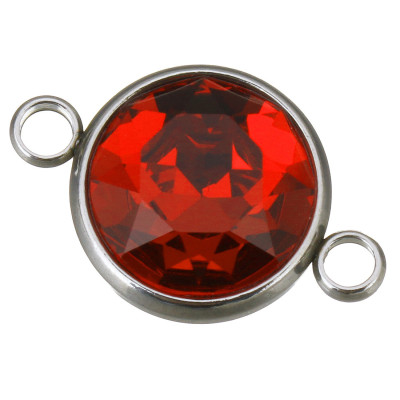 Connector with colored chaton surgical steel