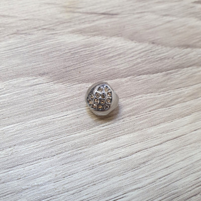 Bead with hearts in many color combinations surgical steel