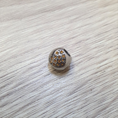 Bead with hearts in many color combinations surgical steel