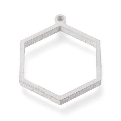 Hexagon mold in two color combinations surgical steel 304