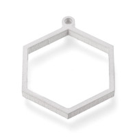 Hexagon mold in two color combinations surgical steel 304