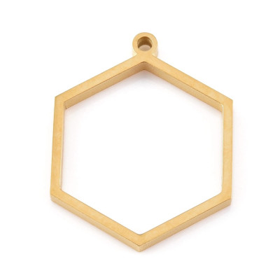Hexagon mold in two color combinations surgical steel 304