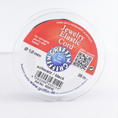 Elastic - Griffin elastic fiber 1mm spool with a length of 25m